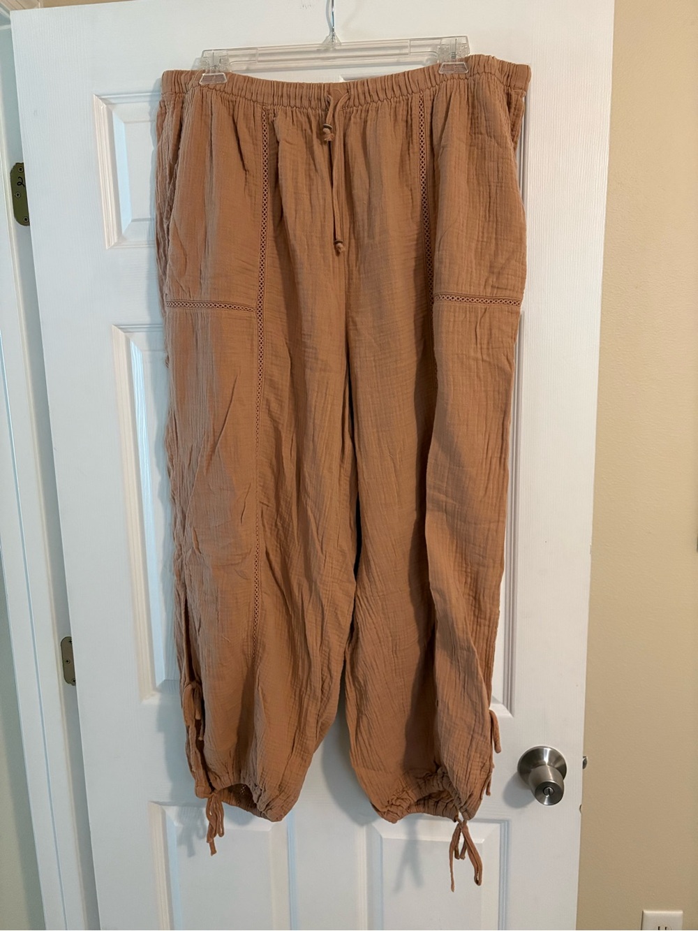 torrid Tan Ribbed Drawstring Pants